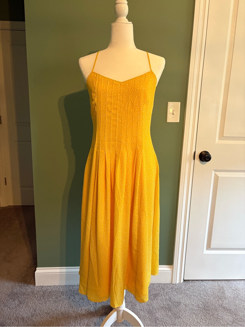 Yellow Spaghetti Strap Dress